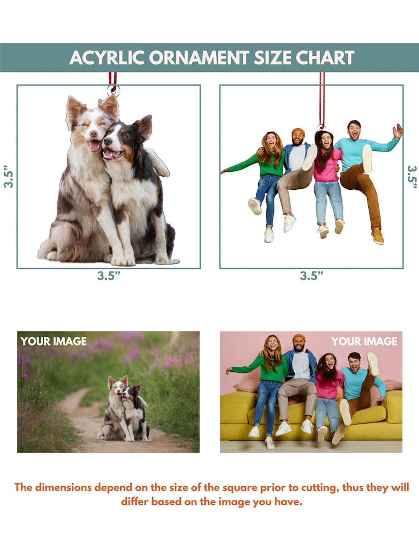 Custom Family Photo Christmas Ornaments